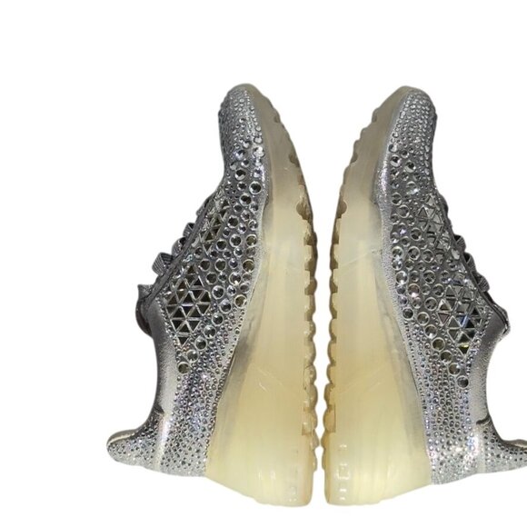 STEVE MADDEN Carrisa Women's Platform Sneaker Rhinestone-Embellished Size 7.5 - Picture 6 of 12